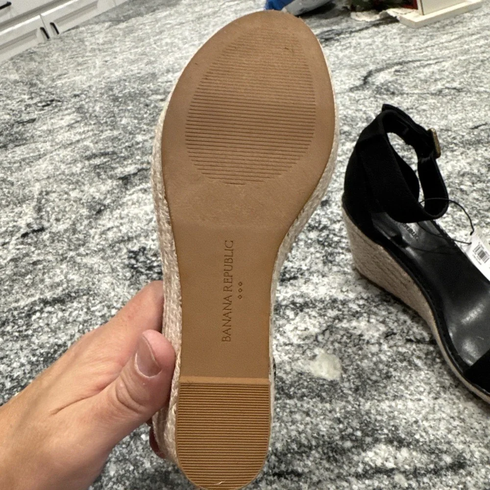 Banana Republic Womens‎ Espadrille Wedge Sandals Size 7.5